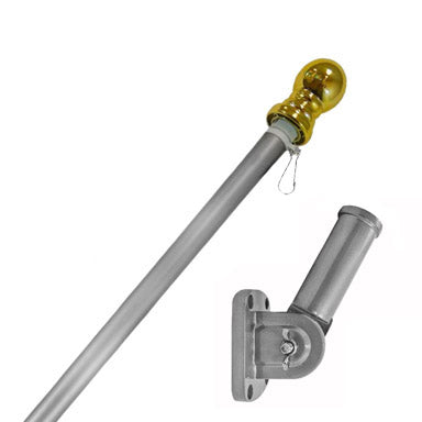 5 FT. No Tangle Pole & Bracket - SILVER