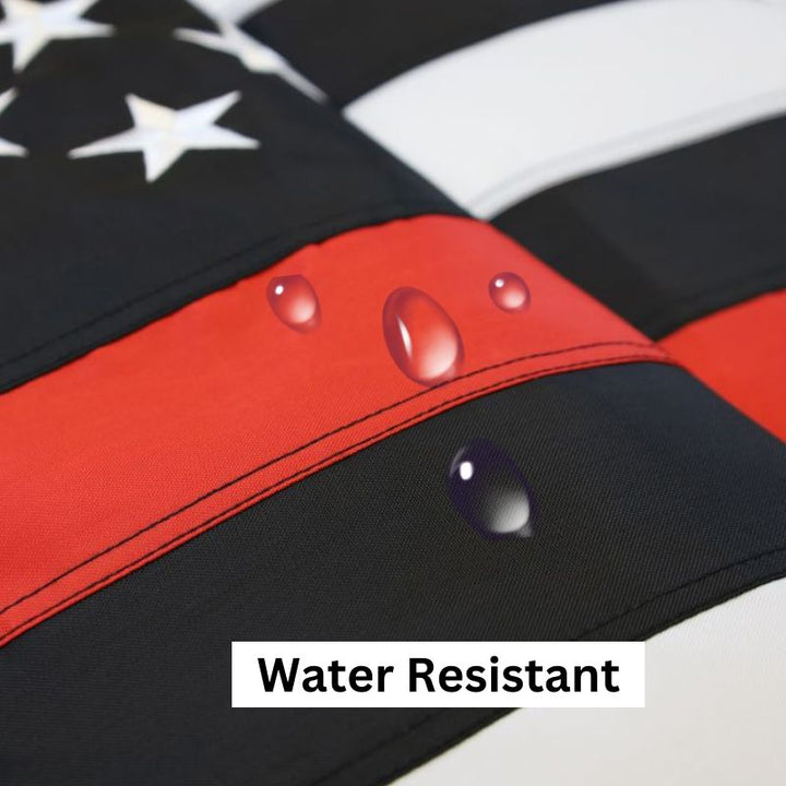 Dura-Star Thin Red Line Embroidered American Flag Water Resistant