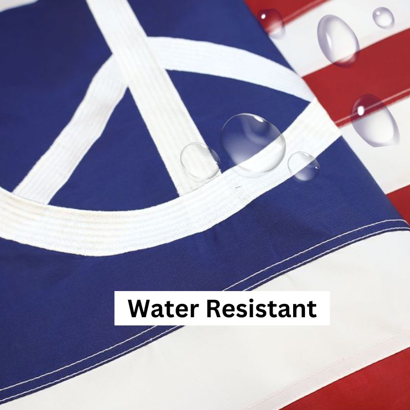 Peace Sign American Flag Water Resistant