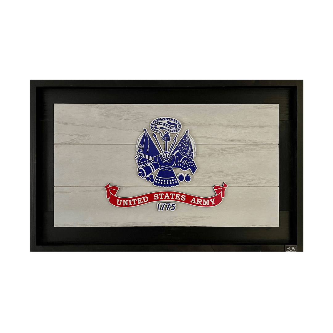 Flags of Valor Army Wood Flag