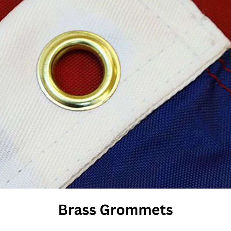 Brass Grommet on American Flag