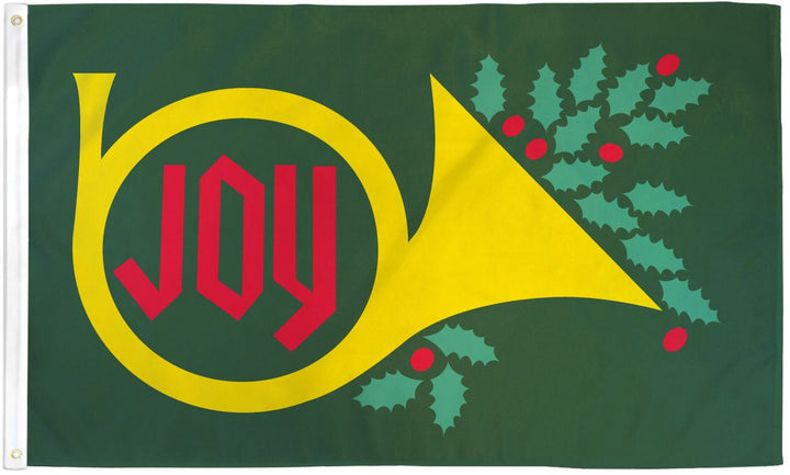 Poly-Star 3x5 Joy Christmas Flag