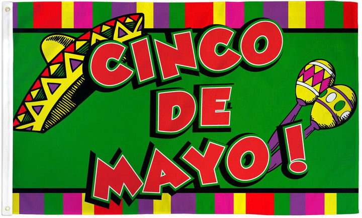 Poly-Star 3x5 Cinco De Mayo Flag