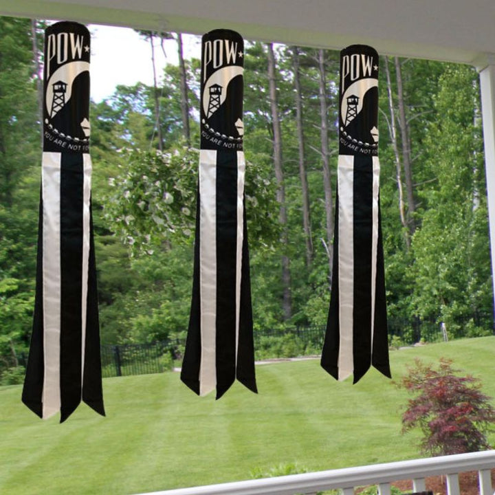 POW-MIA Super Shiny Polyester 5 ft. Windsoc