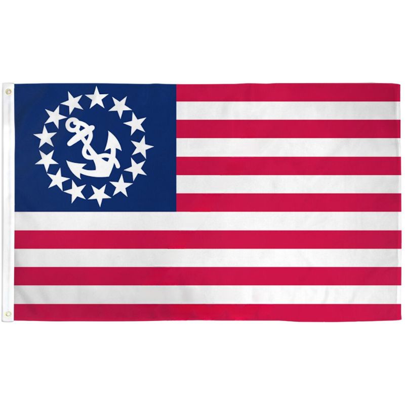 3x5 POLY-STAR YACHT ENSIGN AMERICAN FLAG