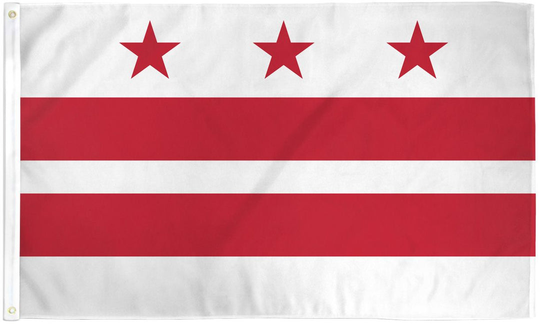 Poly-Star 3x5 Washington DC Flag